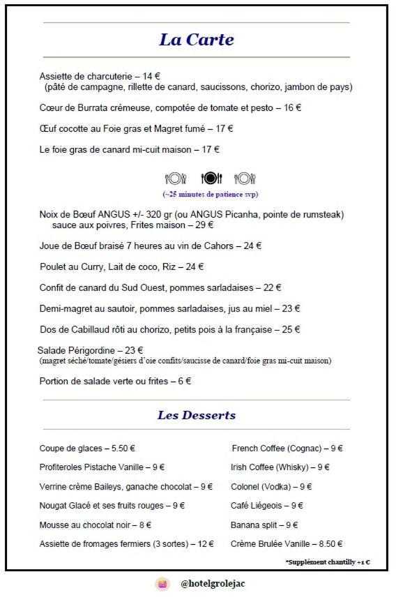 Hotel Du Pont Et Restaurant A Grolejac Luaran gambar